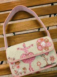 Sacs à bandoulière légers et écologiques en perles tissées et brodées, faits à la main en Inde, style ballerine - Product Image 2
