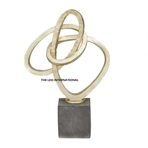 Escultura Decorativa de Acero Inoxidable Creativa para la Entrada de la Sala de Estar, Estilo Moderno y Elegante, Geométrica Abstracta Europea - Product Image 6