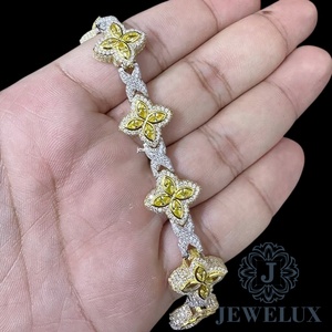 High Export Quality Moissanite Diamond Bracelet Hip Hop Jewelry for <b>Men</b> And Women From Indian Supplier For Export - Product Image 4