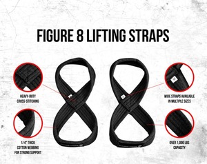 Wholesale OEM Custom Logo Cotton Lightweight Eco-Friendly Liftign Straps, Figure 8 Straps, Wrist Strap, Wrist Support Straps - Product Image 6