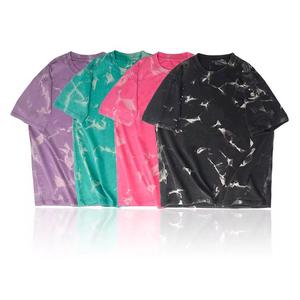 T-shirt oversize tie-dye pour homme, style streetwear, manches courtes, col rond, imprimé décontracté - Product Image 2