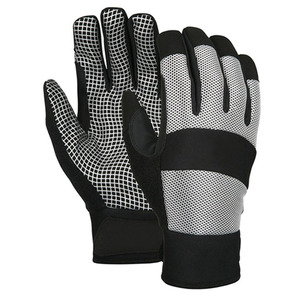 Gants de travail en cuir antidérapants résistants à l'abrasion des écrans, sans latex, avec manchette élastique - Product Image 5