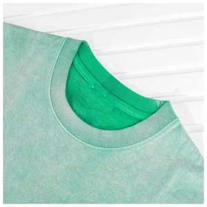 เสื้อยืดทรงหลวมแบบวินเทจฟอกสีสไตล์ย้อนยุค ตัดเย็บแบบไหล่ตก ผ้าคอตตอน 100% หนานุ่ม เป็นมิตรต่อสิ่งแวดล้อม ทรงบ็อกซี่ ครอป สำหรับผู้ชาย - Product Image 3