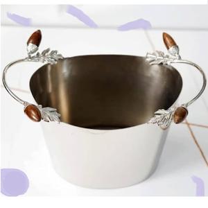 Bac à glace isotherme en acier inoxydable, grand format, finition argentée, idéal pour les fêtes à domicile et les événements – Le plus vendu - Product Image 1