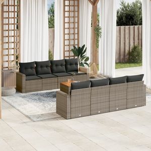 Juego de Sofás de Jardín en Gris Oscuro y Marrón para Patio, Muebles de Exterior de Primera Calidad - Product Image 1