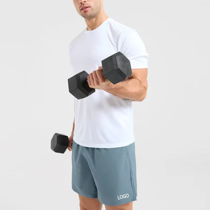 Shorts de sport personnalisés en gros, entrejambe 7 pouces, 100 % polyester, légers, pour l'entraînement et la gym, pour hommes - Product Image 3