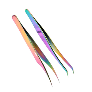 Pince à épiler antistatique pour cils, pointe précise, en acier inoxydable, outil de beauté professionnel, applicateur pour extension de cils en salon - Product Image 6