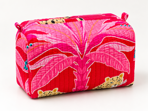 Bolsa de Cosméticos Acolchada de Algodón con Borlas y Cierre de Cremallera de Veer Handicrafts, con Bolsa de Maquillaje Impermeable Ecológica y Asa Suave - Product Image 2