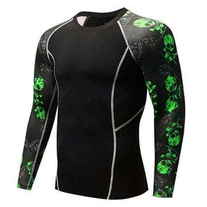 Camisetas de Compresión para Hombre, Sublimadas, de Poliéster, de Primera Calidad, para Gimnasio, Fitness, Surf, Buceo - Product Image 2