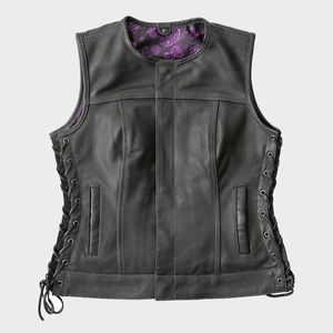 เสื้อกั๊กหนังสไตล์รอยัลสำหรับผู้หญิง - Product Image 1