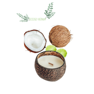 Natural Polished Color Eco-Friendly Coconut <b>Candle</b> Bowl for <b>Candles</b> High Quality Home Decor & Party Gift - Product Image 2