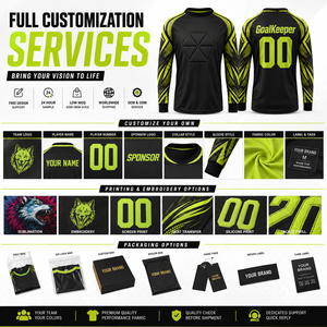 Custom Youth Goalkeeper Jersey Full Sleeve Padded Kids Soccer Goalie Shirt Lightweight Breathable Sublimated Football Team <b>Train</b> - Product Image 4