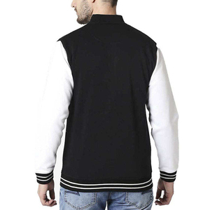Veste universitaire en cuir pour hommes avec manches et garnitures en cuir, fabrication en usine, vente en gros, veste universitaire d'hiver avec service OEM - Product Image 2