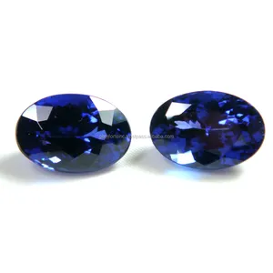 Wholesale Factory Price High Quality Oval Shaped Natural Tanzanite 5X4MM Size Blue Color Faceted Loose Certified Tanzanite
