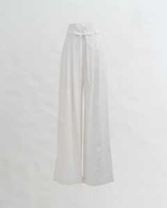 The31 High Quality Women's <b>Pants</b> Minimalistic Design Casual Solid Natural Regular Fit Premium <b>Linen</b> Cotton Maxi Length 11PCAW014 - Product Image 1