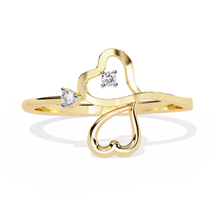 14k Gold Lab Grown Diamond <b>Twig</b> Ring Branch Diamond Ring Jewelry Nature Custom Diamond Ring - Product Image 2