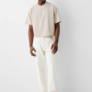 Camiseta de hombre de corte holgado, estilo casual, de algodón, transpirable, cómoda, moderna, para el día a día. - Product Image 3