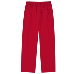 100% Cotton Elastic Waist Casual Flat Front Reflection Striped Wide-Leg Sweatpants - Product Image 6