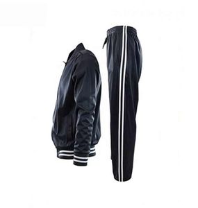 Survêtement pour homme avec sweat-shirt à fermeture éclair intégrale et poches latérales, et pantalon de jogging gris foncé, style décontracté pour l'automne - Product Image 5