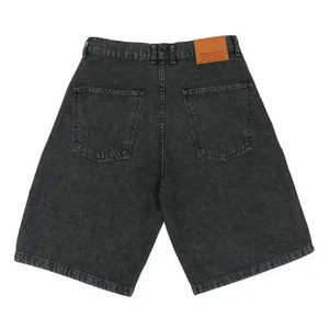 Shorts en jean élastiques pour hommes avec logo personnalisé, style streetwear écologique pour l'été - Product Image 2