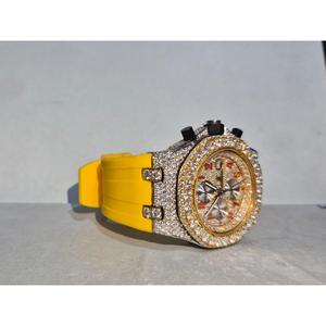 Montre en diamant moissanite de qualité supérieure, élégante et luxueuse, pour les professionnels, disponible au prix d'usine, montre à quartz - Product Image 4