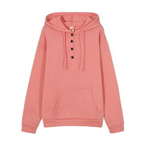 Sweat à capuche décontracté ample à manches longues pour femmes européennes avec cordon de serrage et poches - Product Image 1