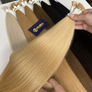 Rusahair Extensiones de Cabello Humano Virgen Vietnamita a Granel, Cabello Liso Natural con Puntas Completas, Trama Única para Salón, para Alargamiento - Product Image 3