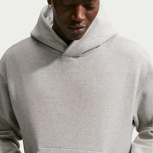 Sudadera con Capucha para Hombre, de Algodón y Poliéster, Manga Larga, Corte Holgado, Color Sólido, Antiarrugas, Estilo Casual Urbano, con Logotipo Personalizado - Product Image 5