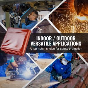 Telaio per Schermo di Saldatura in Vinile Ignifugo 6 X 6 con 4 Ruote Girevoli, Tenda Protettiva per Caschi da Saldatura - Product Image 6