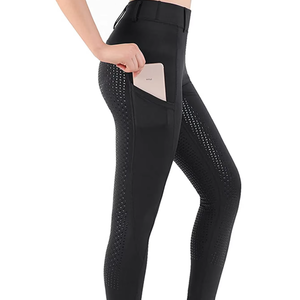Pantalones de equitación para mujer, pantalones de montar de asiento completo, mallas ecuestres para entrenamiento, ropa deportiva para exteriores, equipamiento de caballero - Product Image 1