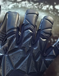 Gants de gardien de but professionnels en latex allemand, personnalisés avec logo, pour extérieur, noirs, injection 3D, OEM avec Ako - Product Image 2