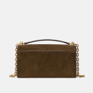 Sacs à bandoulière décontractés pour femmes en cuir véritable pliables avec fermeture éclair et sangle unique - Product Image 5