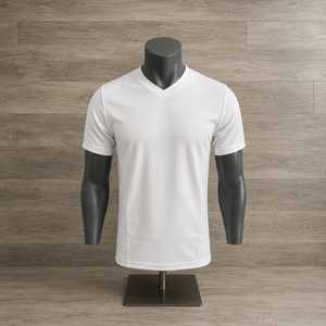 เสื้อยืดคอวีผู้ชายพรีเมียม ผ้าฝ้าย น้ำหนักเบา นุ่ม ระบายอากาศดี สวมใส่สบาย เหมาะสำหรับใส่ทุกวัน - Product Image 1