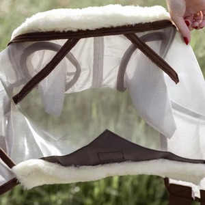 Masque anti-mouches pour chevaux personnalisable de qualité supérieure avec maille respirante, protection d'oreilles réglable et durable, équipement d'entretien équin, ajustement confortable - Product Image 5