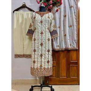 Belle fête porter haut et bas pour femmes avec ensemble Dupatta - Product Image 2