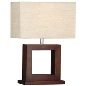 Modern Wood Table Lamp Beige Fabric Shade LED Bedside Desk <b>Light</b> Warm White Dimmable Eye Caring Hotel Room <b>Decor</b> - Product Image 1