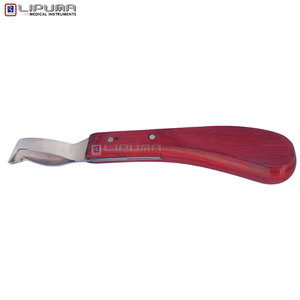Couteau à sabots LIPUMA EDGELINE OTTAVIA Loop Hoof 21,5 cm, lame en acier inoxydable J-2, manche en bois, professionnel, pour sabots de cheval de qualité supérieure - Product Image 2