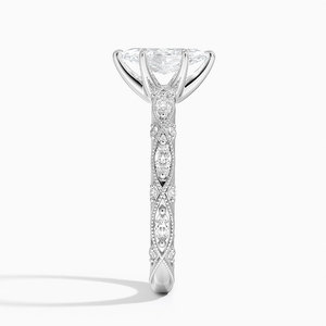 Anillo BOJ 0151 con Corte Marquesa, Plata 925, Anillo Solitario con Diamante de 2ct, Color D, VVS1, Moissanita GRA, Precio Bajo - Product Image 3