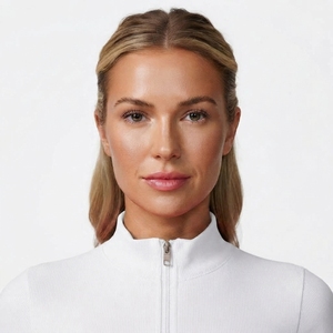 Custom <b>Women</b> Activewear 2 Piece Set Long Sleeve <b>Zip</b> Up Jacket <b>Top</b> High Waist Leggings Fitness Workout - Product Image 5