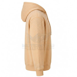 Stylish Casual Winter Zip-Up 100% Cotton <b>Rhinestone</b> <b>Hoodie</b> for Men's Trendy Looks Daily Comfort Breathable Eco-Friendly - Product Image 4