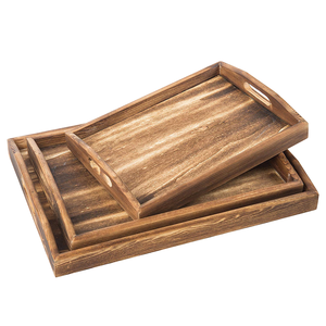 M Wooden Natural <b>Tea</b> <b>Tray</b> Food Plate Platter Decorative <b>Trays</b> Fruit Snack Coffee Breakfast Storage Plate Kitchen Accessories - Product Image 4
