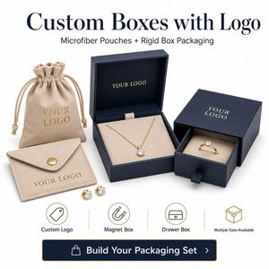 Custom Jewelry Packaging Wholesale Luxury Rigid Paper <b>Gift</b> <b>Box</b> with Custom Logo - Product Image 6