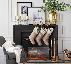 Nuevo Soporte Metálico para Calcetines Navideños con Diseño Rústico de Árboles, Decoraciones Navideñas Elegantes y Personalizadas para Chimeneas, Regalo Perfecto para Navidad - Product Image 3