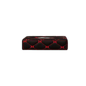 Accessoires pour camions : Boîte à mouchoirs matelassée rouge-noir - Product Image 2