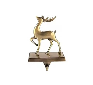 Luxury Metal <b>Stocking</b> <b>Holder</b> Festive Christmas Accent for Elegant Holiday Decorations - Product Image 6