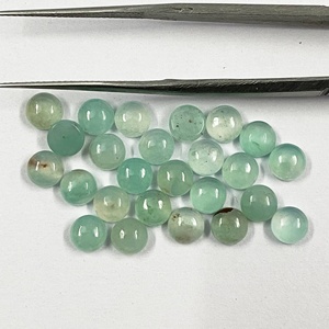 Piedra preciosa para fabricación de joyas, cabuchón redondo de Aquaprase de 7mm, la mejor calidad - Product Image 6