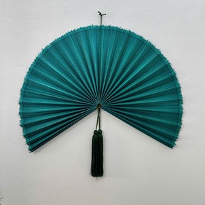 Decoración de pared bohemia para colgar sobre la cama, abanico de bambú grande, arte de pared para dormitorio, abanicos grandes para colocar sobre la cama, abanico plegable de bambú de Vietnam - Product Image 4