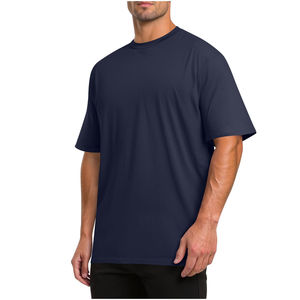 Camiseta de Hombre de Alto Rendimiento con Corte Raglán y Hombros Caídos, Color Gris Jaspeado, Mezcla de Poliéster/Algodón, Tejido de Lana Peinada, Ecológica - Product Image 4