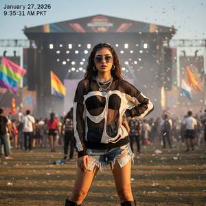 Sweat-shirt d'hiver hybride en coton et maille transparente pour femme, style streetwear personnalisé, patchwork, effet vieilli, anti-rétrécissement, idéal pour les festivals - Product Image 5