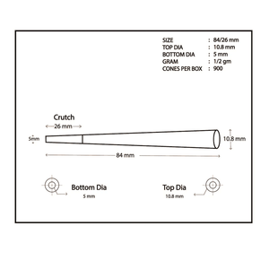 หิมาลายันกระดาษคราฟท์สีแทน84มม., เซ็ตกล่องทรงกรวยสำหรับเป็นของขวัญจาก900-น้ำหอมกาแฟเทียนหลอดบรรจุภัณฑ์ของขวัญ - Product Image 6